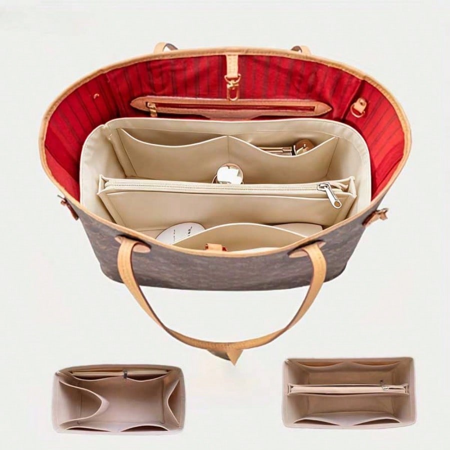 Cosmetic Bags - Organizador de bolsa com forro de