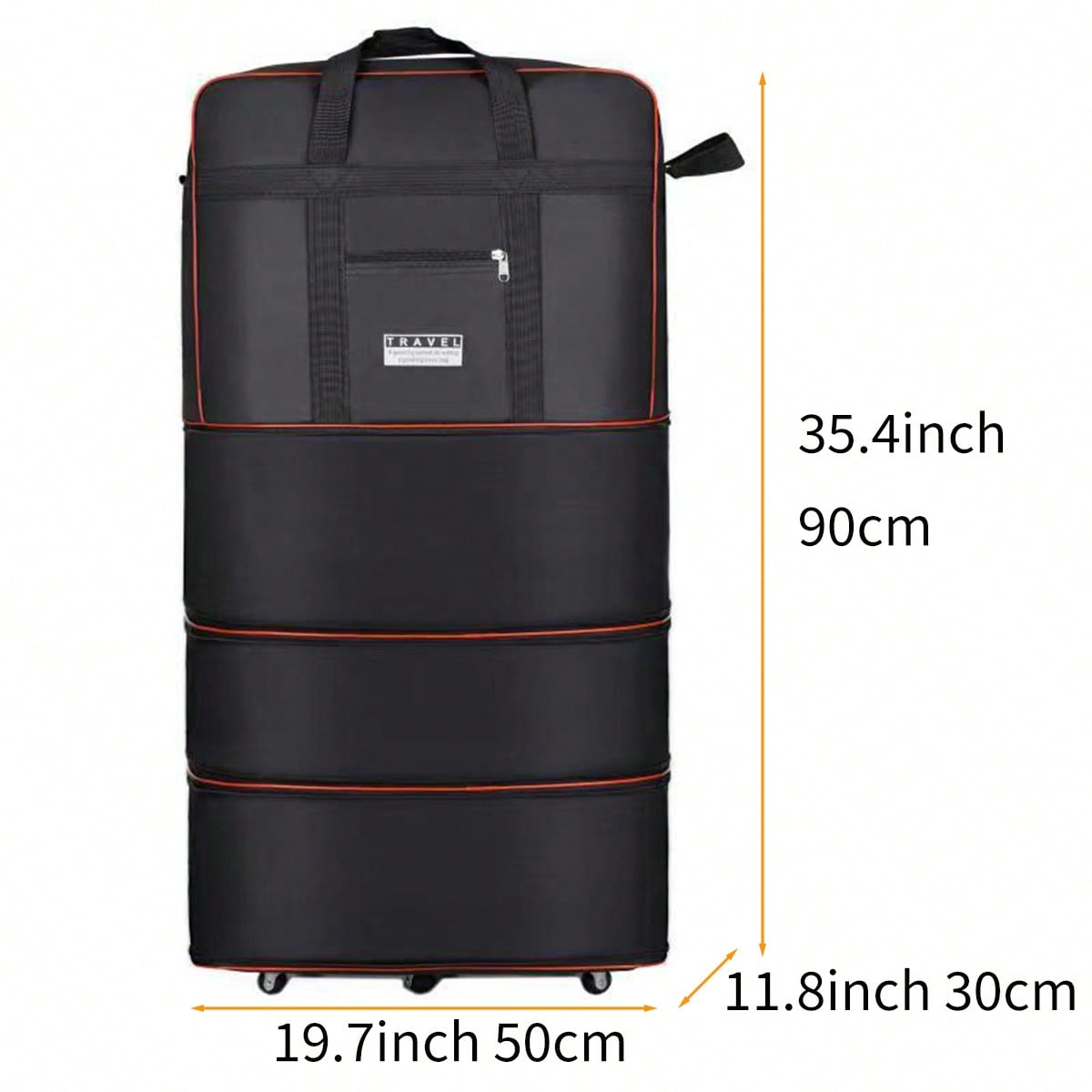 Mala de viagem dobrável e com  - Foldable Rolling Luggage Bag avaliação e preço