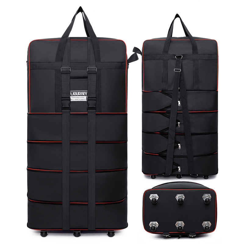 Mala de viagem dobrável com ro - Foldable Rolling Luggage Bag avaliação e preço