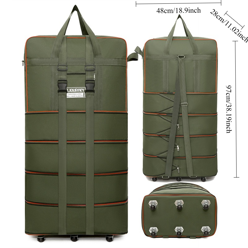 Mala de viagem dobrável com ro - Foldable Rolling Luggage Bag avaliação e preço