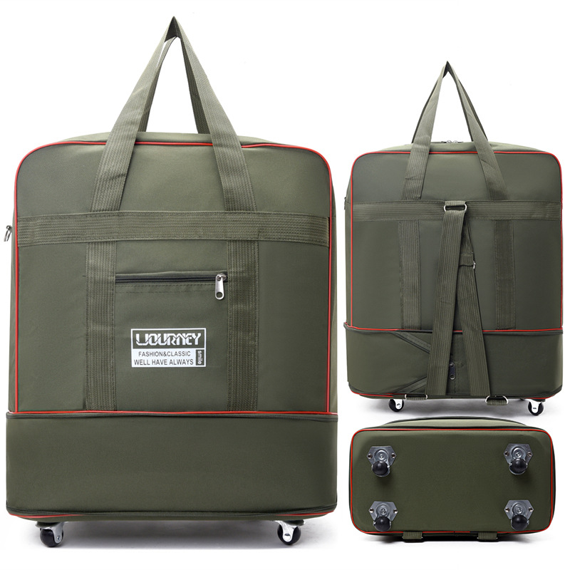 Mala de viagem dobrável com ro - Foldable Rolling Luggage Bag avaliação e preço