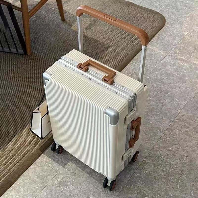 Nova Mala de Viagem com Rodas  - Aluminum Frame Carry On Luggage avaliação e preço
