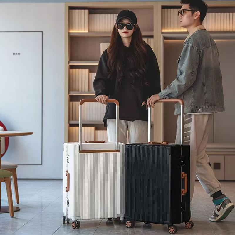 Nova Mala de Viagem com Rodas  - Aluminum Frame Carry On Luggage avaliação e preço