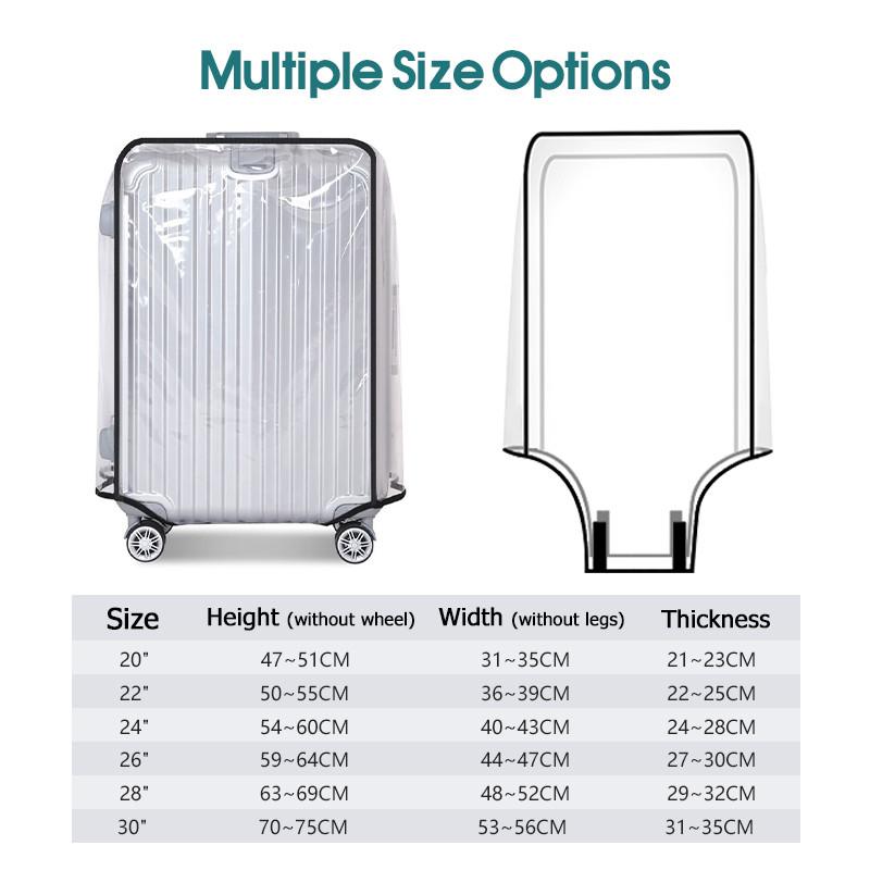 Protetor de mala transparente  - Luggage Protective Cover Transparent avaliação e preço
