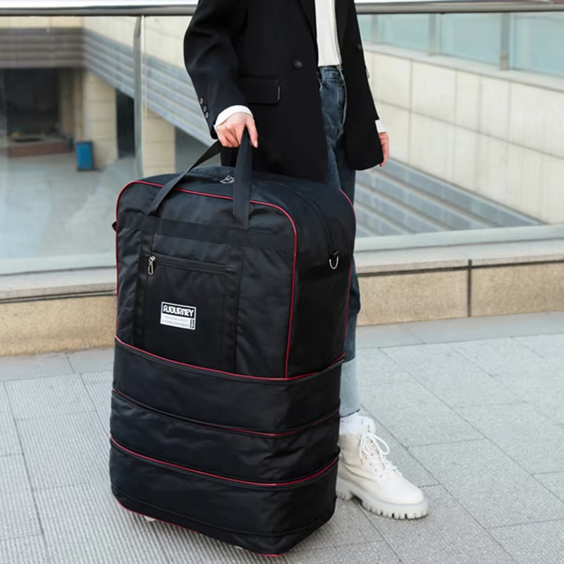Bolsa de viagem dobrável uniss - Foldable Rolling Luggage Bag avaliação e preço