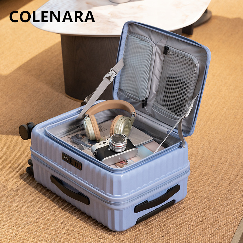 Mala de Cabine COLENARA com Ab - Front Opening Laptop Luggage 24 Inch avaliação e preço